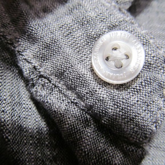 Alexander Julian Colours Shirt Mens Short Sleeve Gray w Snap Buttons - Picture 10 of 16